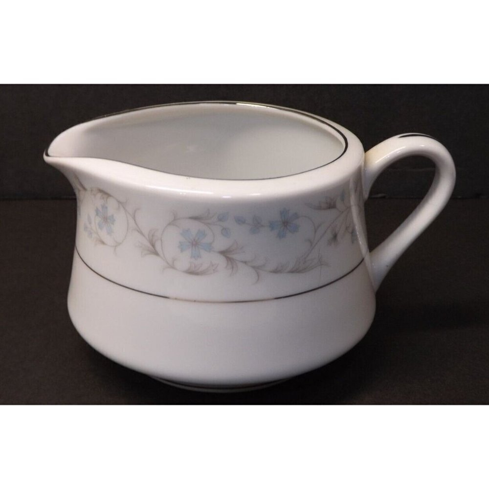 Vtg Royal Wentworth Fairlawn Creamer Blue & Gray Floral Select Fine China 8603